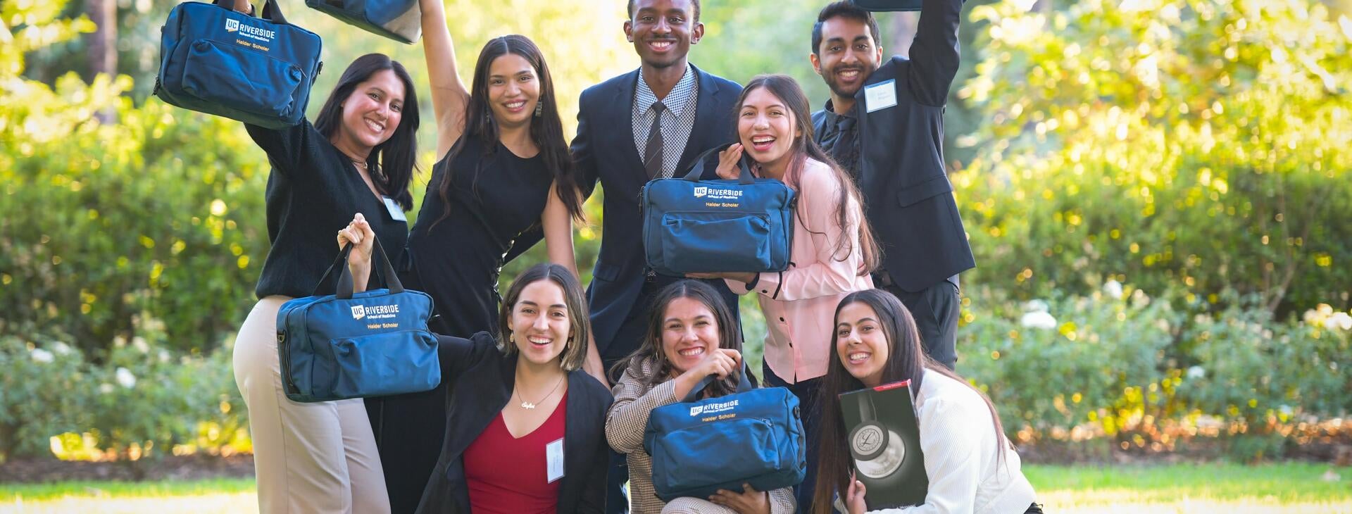 Students at the Haider dinner